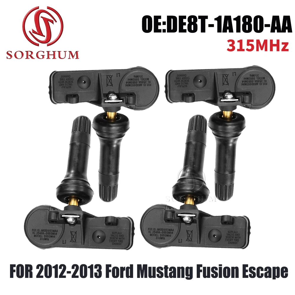 1/4PCS DE8T-1A180-AA 9L3Z1A189A 315MHz TPMS TIRE PRESSURE MONITOR SENSOR FOR 2012-2013 Ford Mustang Fusion Escape 9L3T-1A180-BB