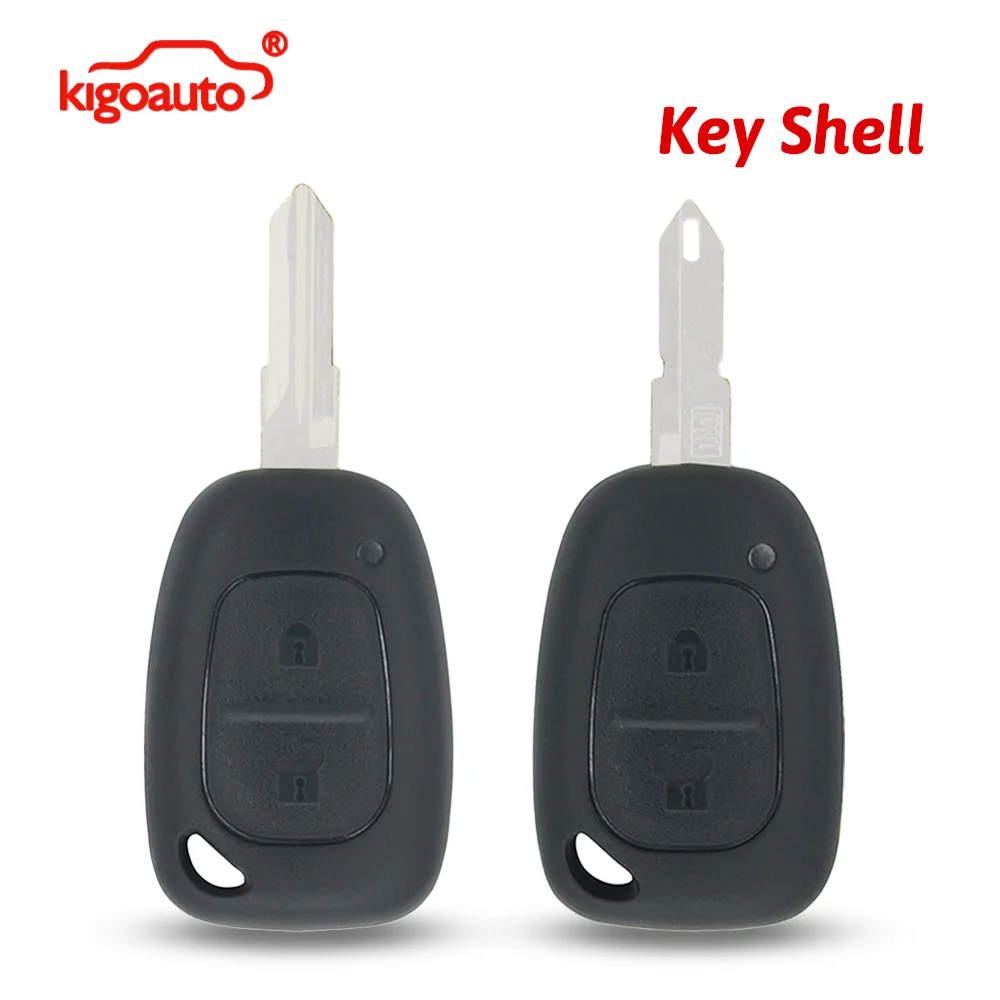 

Корпус выкидного ключа Kigoauto с 2 кнопками для Renault Trafic Kangoo Master, лезвие VAC102 NE73, 2002-2014 гг.