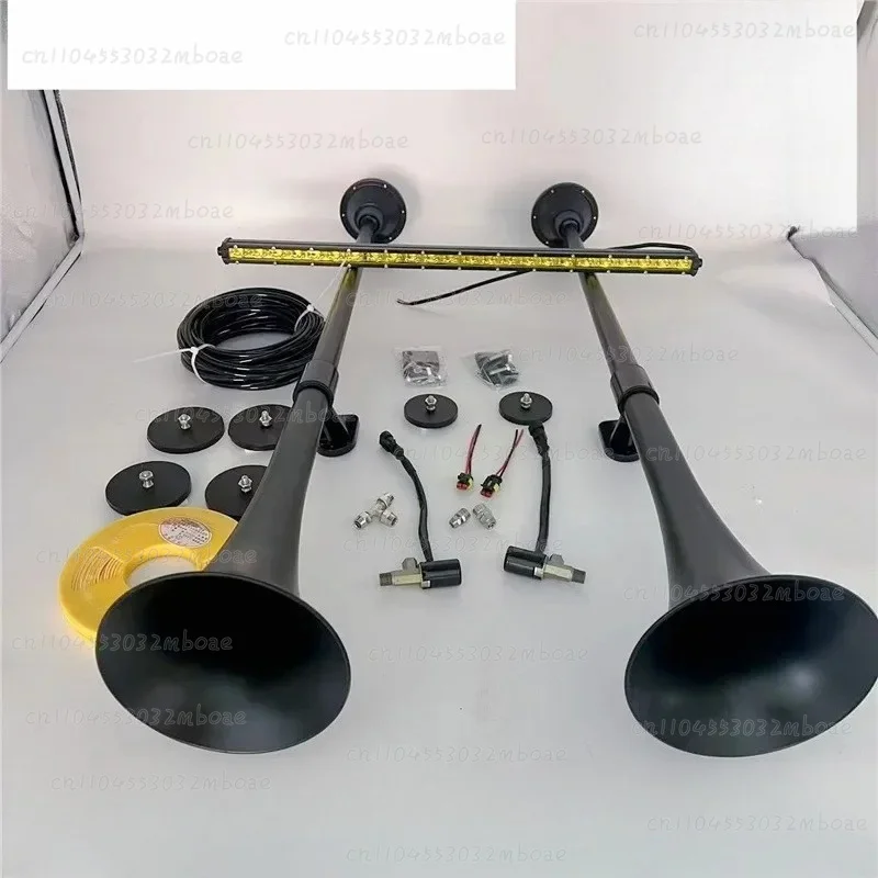 Good Wheel Flute Air Horn 24V Truck S  emi-trailer Modified Super Loud Ship Sound Long Steam Flute 1 Meter Air Horn