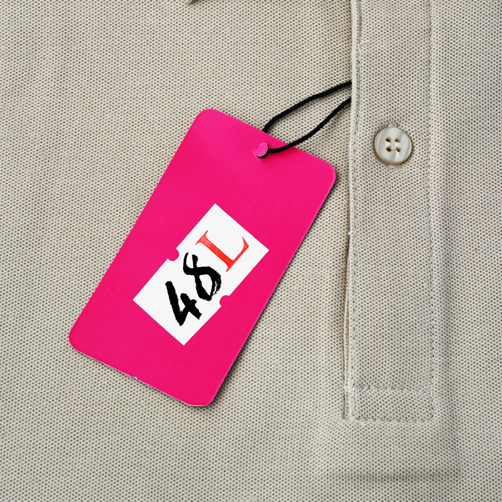 

10 Rolls 500/Roll L Size Self-Adhesive Clothing Size Bright Clear Print For T-Shirts Sweaters Coats Pants Label Stickers Nursing