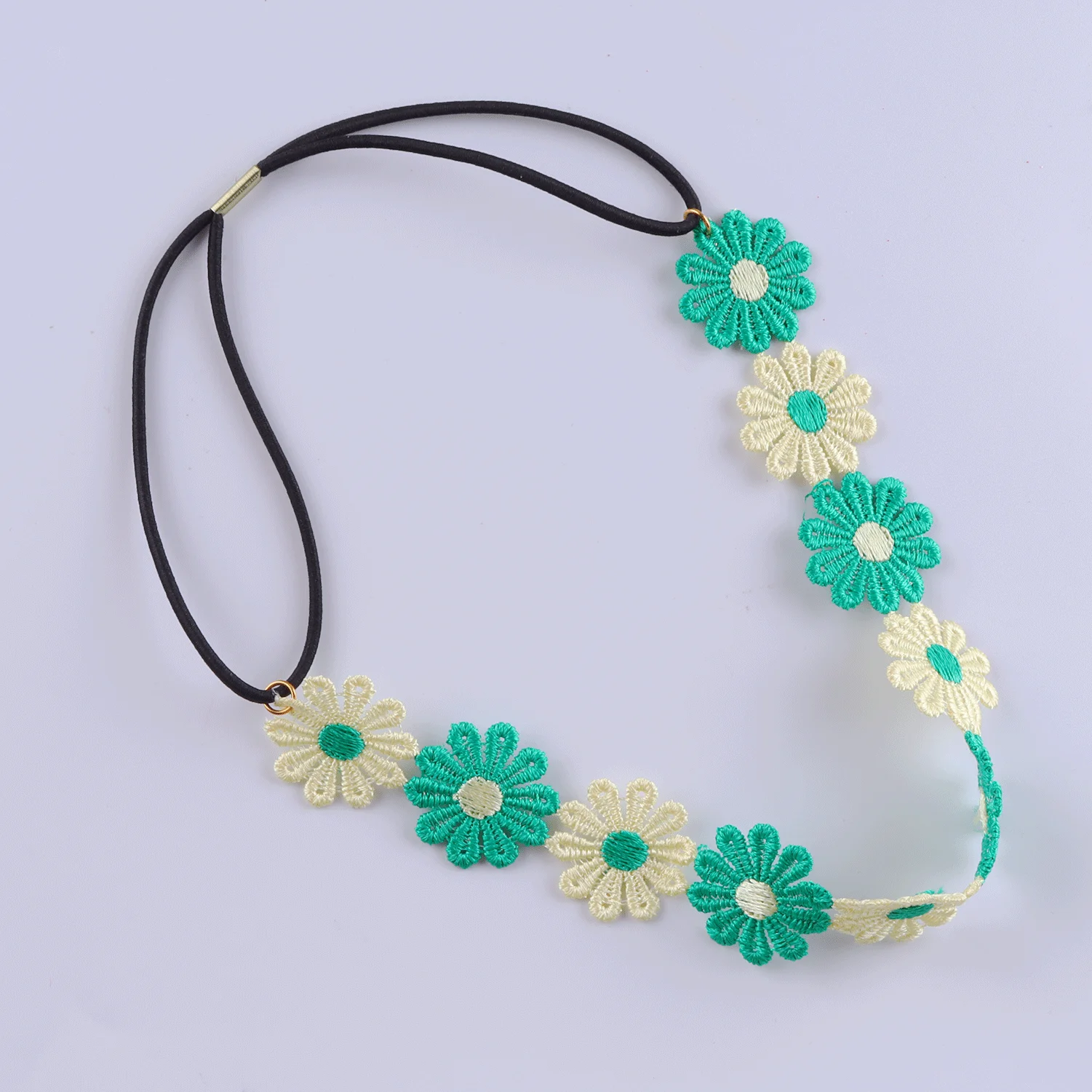 Gänseblümchen-Blumen-Stirnband, Sonnenblume, Hippies, Krone, Haarkranz, böhmischer Blumen-Kopfschmuck für Frühlingstourismus, Hochzeit, Festivals, Party – Detail 10