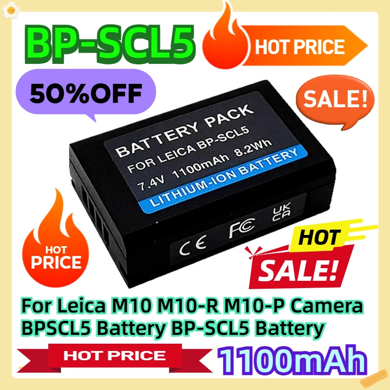 

For Leica M10 M10-R M10-P Camera BPSCL5 Battery BP-SCL5 Battery