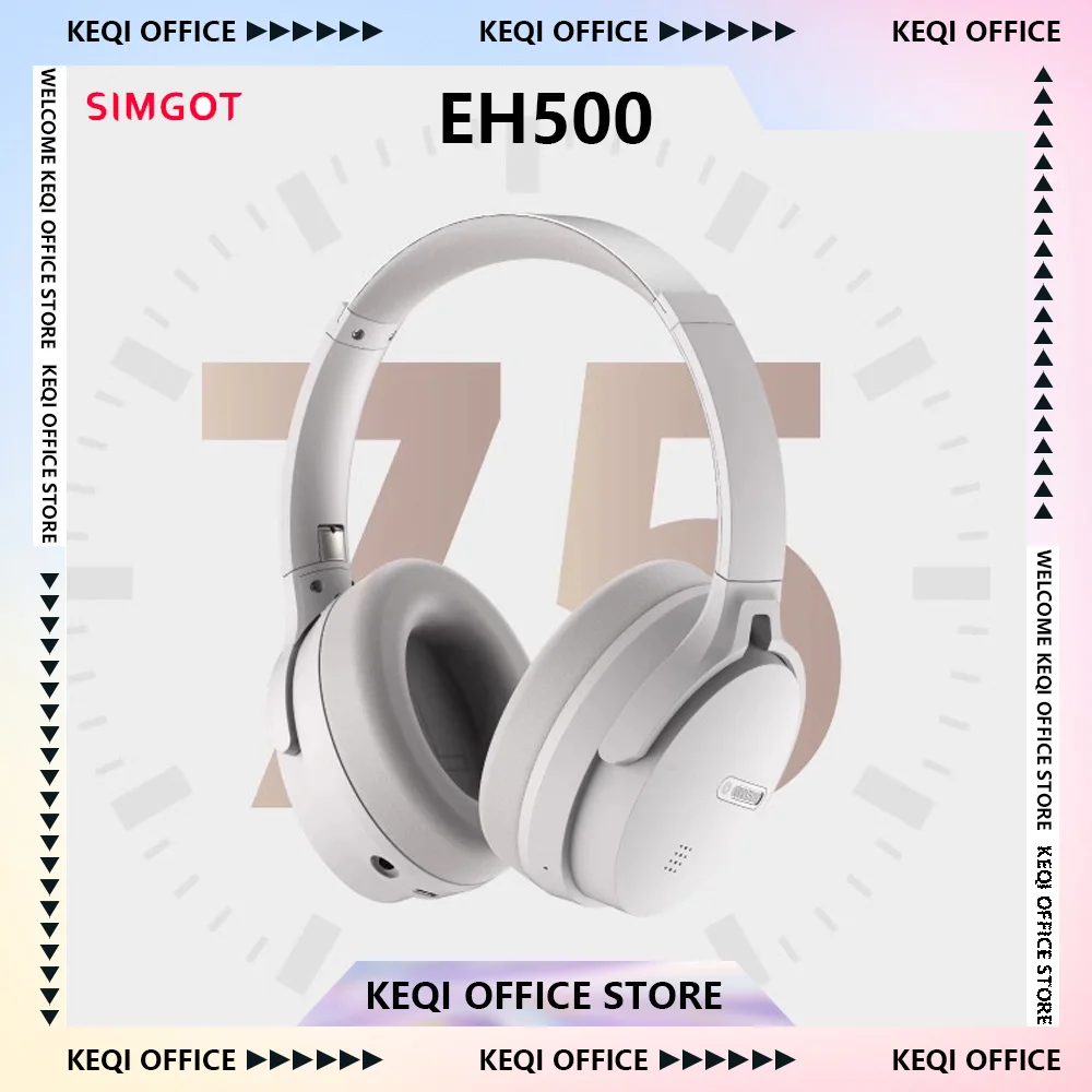 Simgot EH500 Беспроводные наушники Hi-Fi Dual Gold Высокое качество звука с глубоким активным шумоподавлением Гарнитура на заказ ПК в подарок Simgot EH500 Беспроводные наушники Hi-Fi Dual Gold Высокое качество звука с глубоким активным шумоподавлением Гарнитура на заказ ПК в подарок