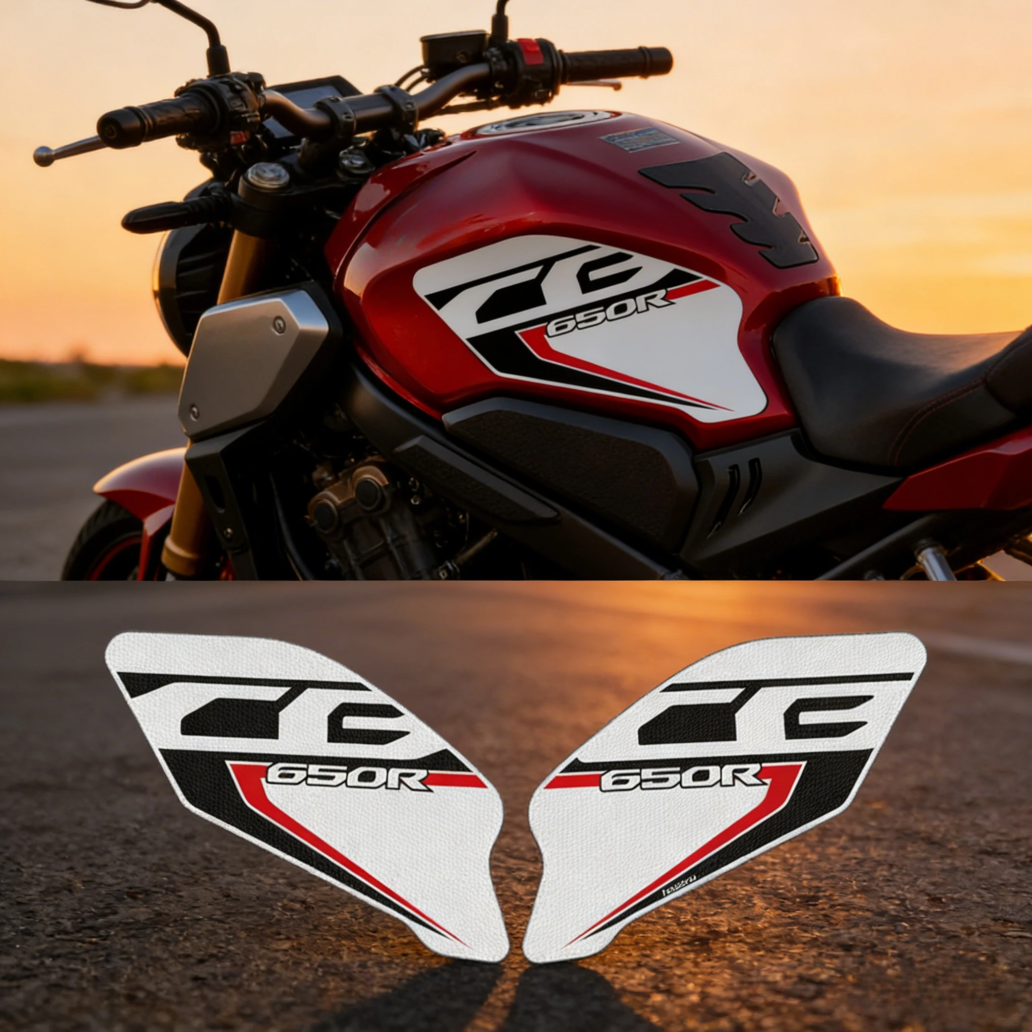 

Motorcycle Accessorie Side Tank Pad Protection Knee Grip Traction for Honda CB650R 2019-2022