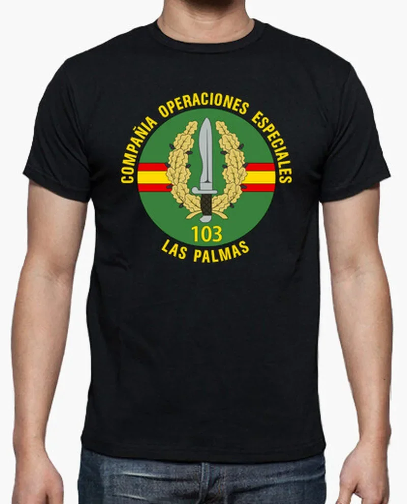 C.O.E LAS PALMAS Spanish Army Special Force T-Shirt Short Sleeve Casual O-Neck Harajuku Shirts