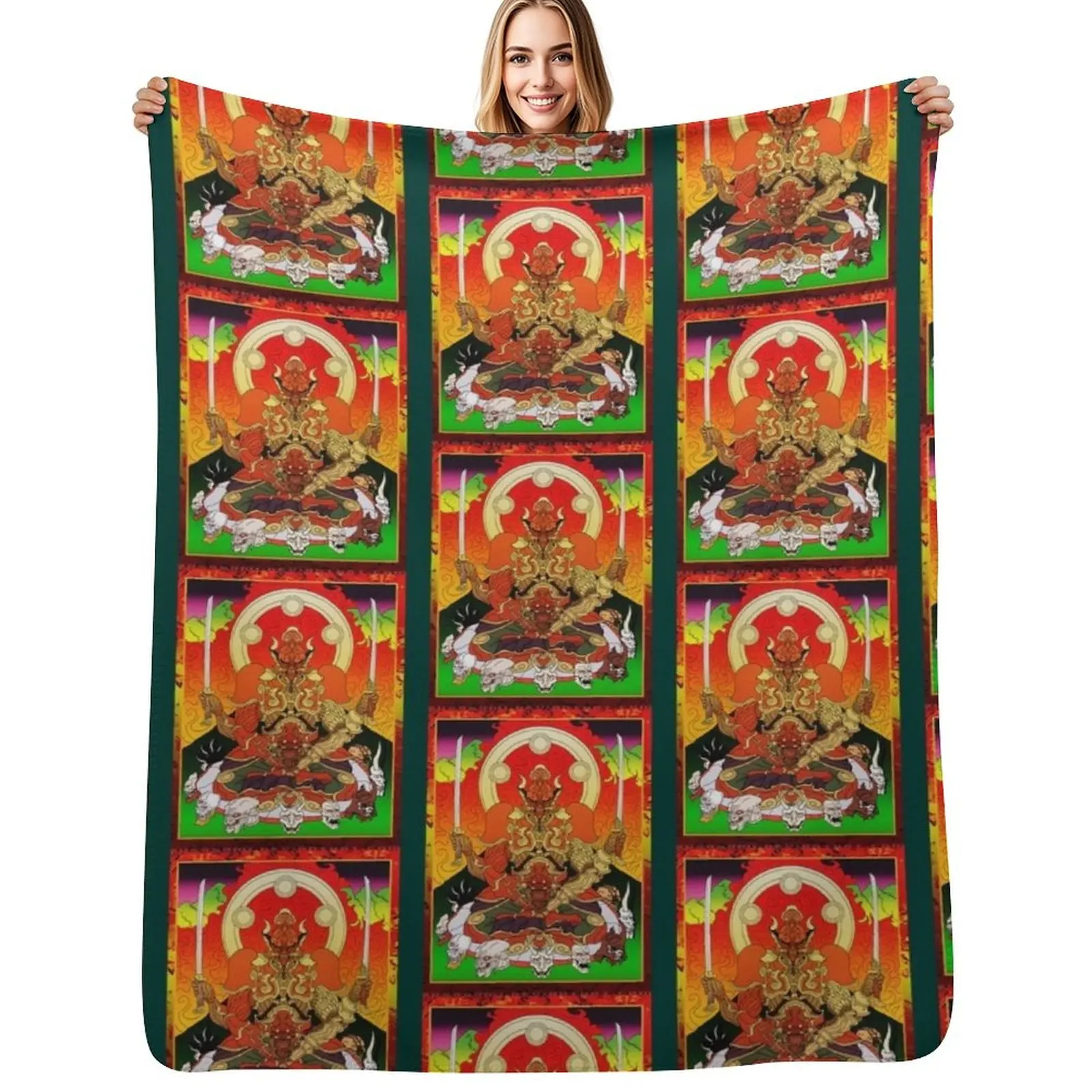 

Yoshimitsu, Tekken and Soul Calibur, Buddhism Art Style Throw Blanket Plaid Sofa Hairy Blanket