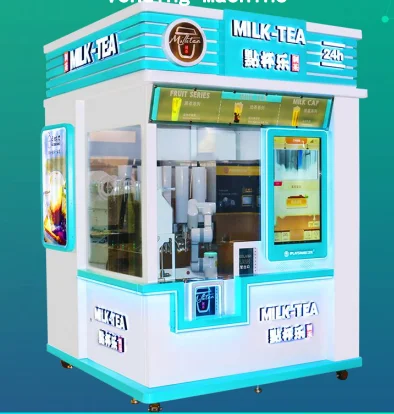 Iplaysmart Robot Arm Milk Tea Vending Machine For Sale Bubble Tea Vending Machine Milktea Automatic Tea Coffee