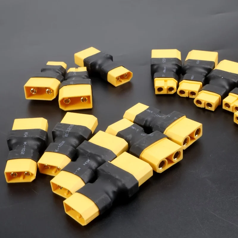 4 Pcs Adapter XT60 Male / Female To XT90 Male / Female Connector Conversion Adapter for RC Lipo Battery Control Parts DIY