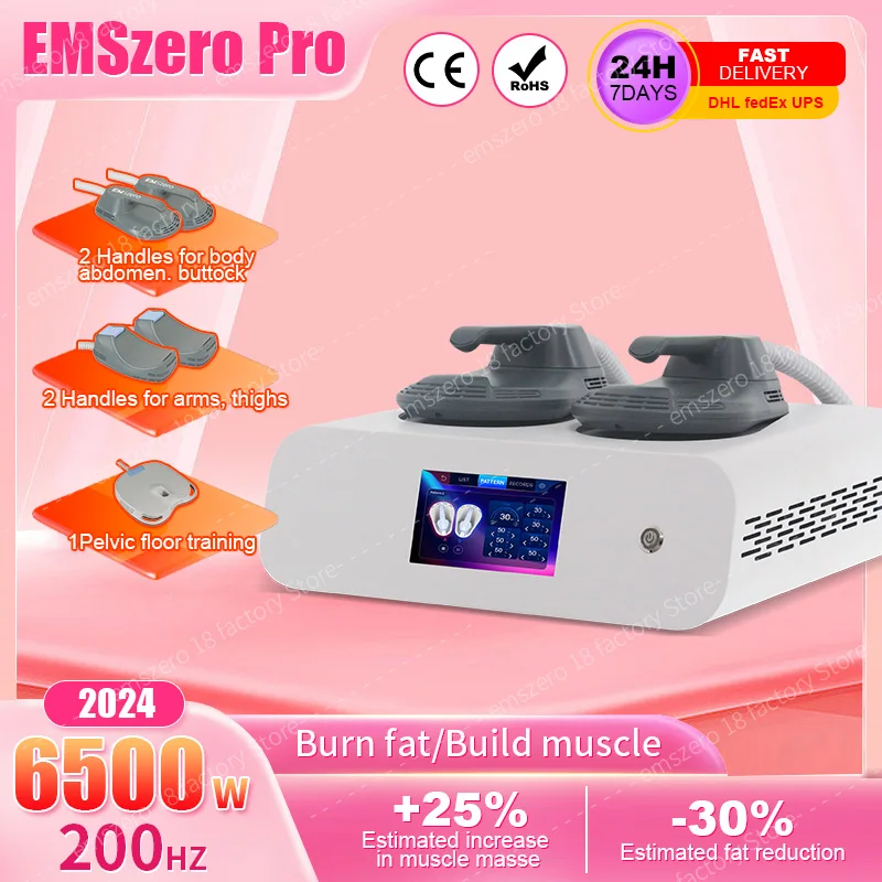 EMSZERO Hot Profesional  PRO Weight Loss Slimming 6500W Body EMS Sculpt RF Machine New Salon