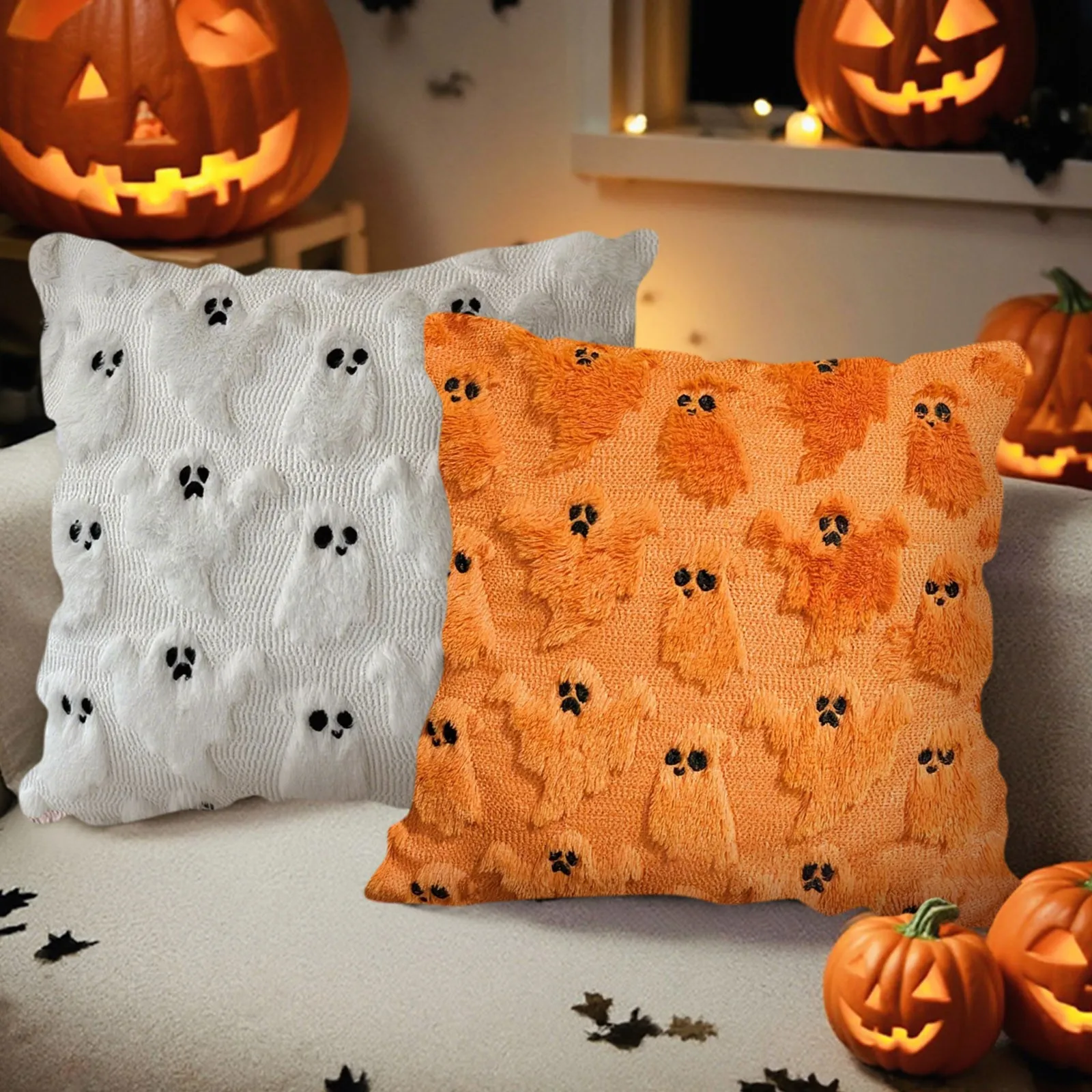 

2025 Halloween Printed Pillowcase Square Pillowcase Sofa Pillowcase No Core Comfortable Pillowcase Pillow Cover Pillow Cases
