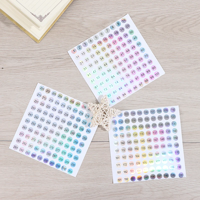 ملصقات تسميات ليزر مقاومة للماء ، علامات رقم طلاء الأظافر أحمر الشفاه ، الرقم 1-،