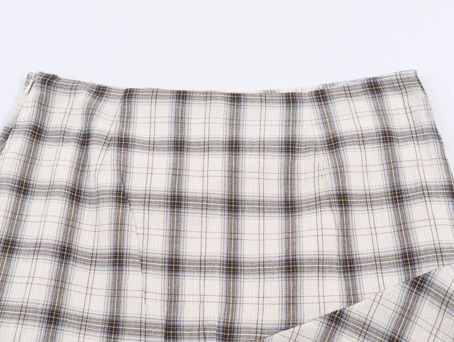 TFAFXY 2026 Frühling Neue Damen Schicke Elegante Karierte Asymmetrische A-Linien-Röcke für Frauen High Street Casual Urlaubsrock ﻿ Y2K – Detail 9