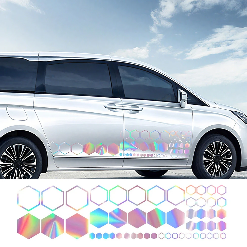 

1 шт., сотовые наклейки для кузова автомобиля, виниловые шестиугольные декоративные наклейки на бампер, сделай сам, водонепроницаемые комбинированные наклейки, аксессуары