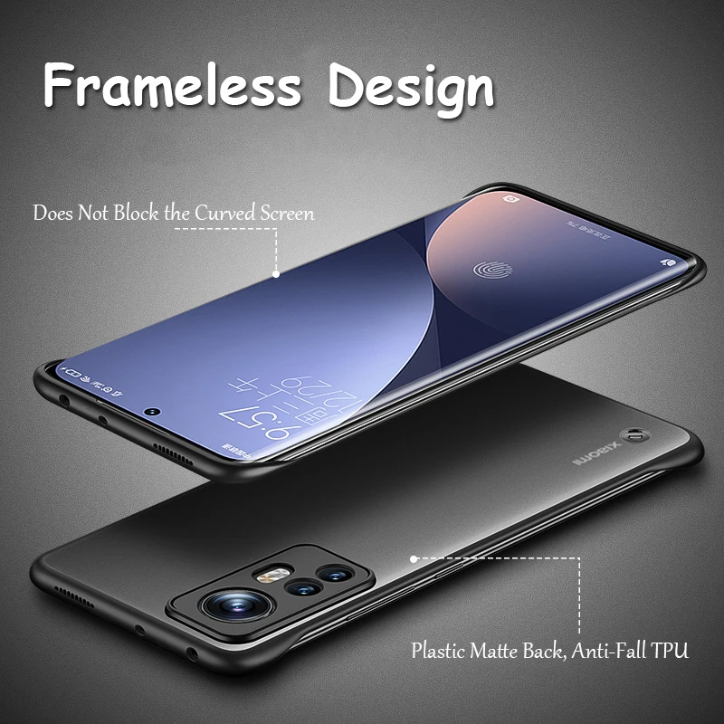 حافظة لهاتف شاومي Mi 11 Ultra 11i 10 12X 12S Pro Poco F3 حافظة ظهر شفافة من البلاستيك غير اللامع