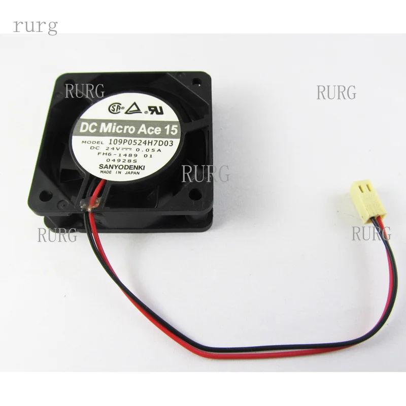 R+ 1-piece Sanyo 109P0524H7D03 50x50x15mm 5015 24V 0.05A DC cooling fan with 2-pin connector