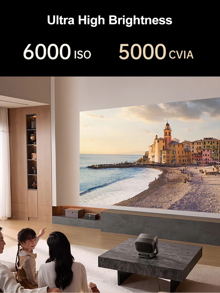 ultra-high-definition projector 128gb 5000 CVIA Lumen，For JMGO N5 Ultra MAX Projector Tri-color laser zoom-shift tilt-shift home