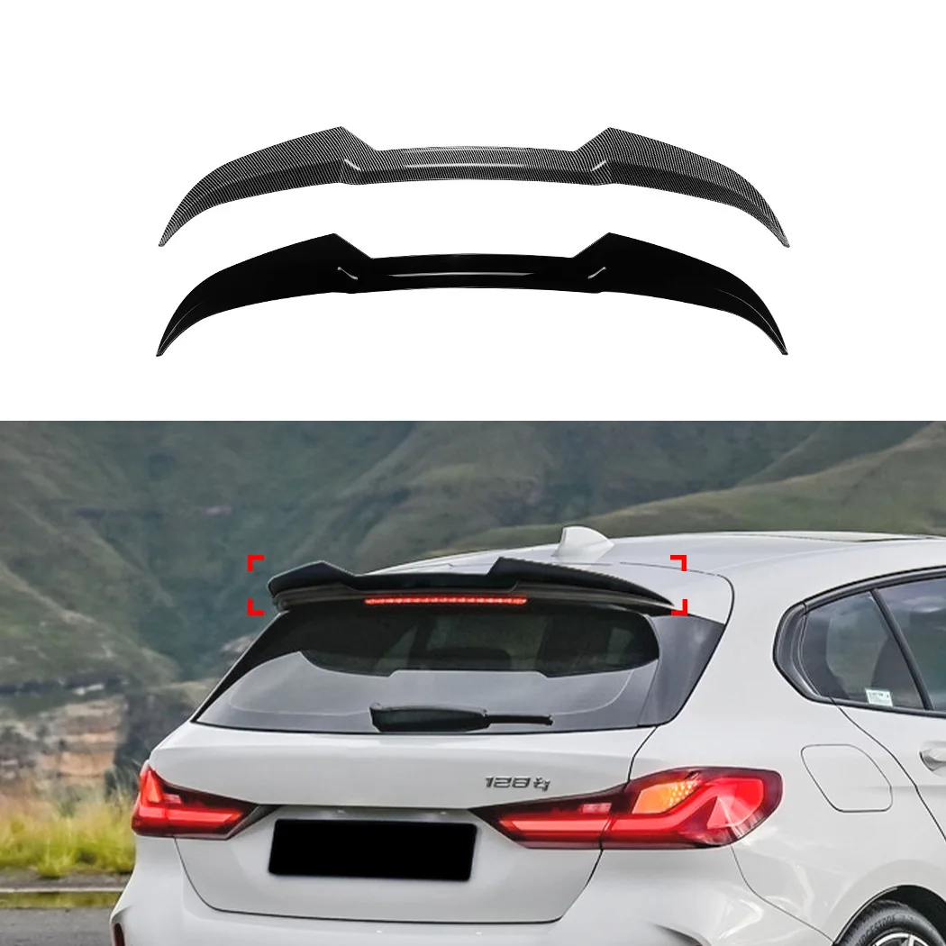 For BMW 1 Series F40 M Sport 2019 2020 2021 2022 2023 2024 Rear Roof Trunk Spoiler Rear Wing Lip Trim Sticker Styling Body Kit