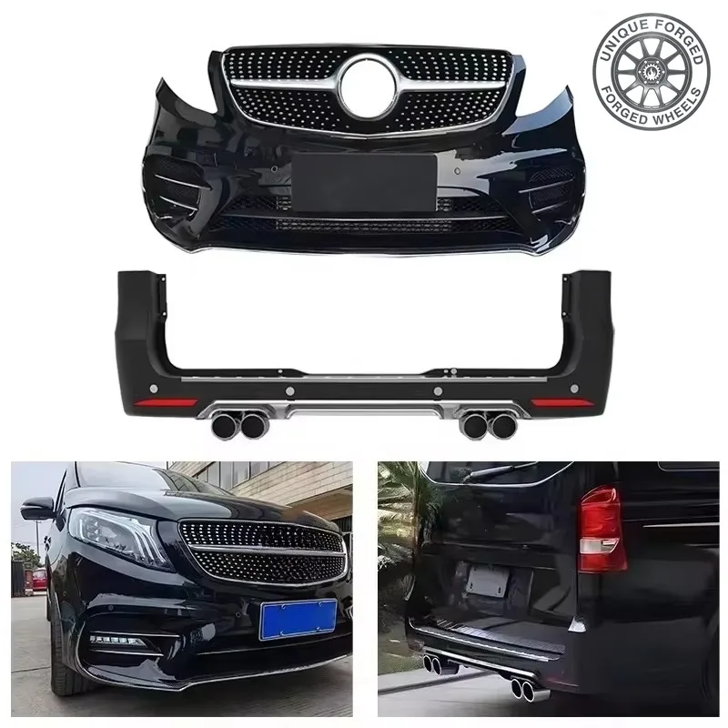 26 StyleUpgrade Factory Direct S500 Car Body Kits Front Bumper For Vito V250 W447 V260 Vclass Auto Accessories