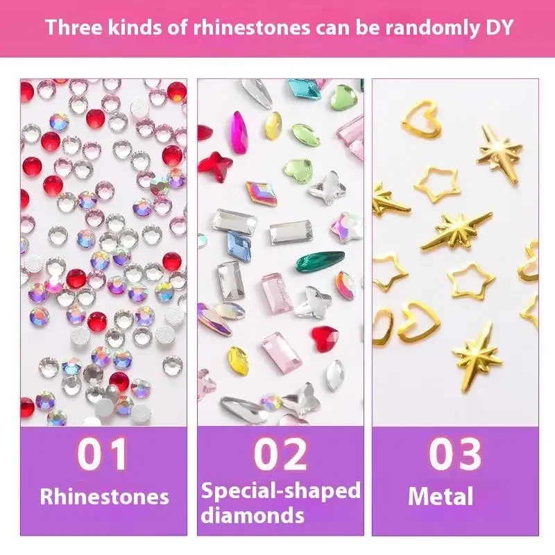 

Professional DIY Teeth Glittering Ornament Dental Adhesive Gem Crystals Ornaments Easy To Remove Unisex Dental Decoration