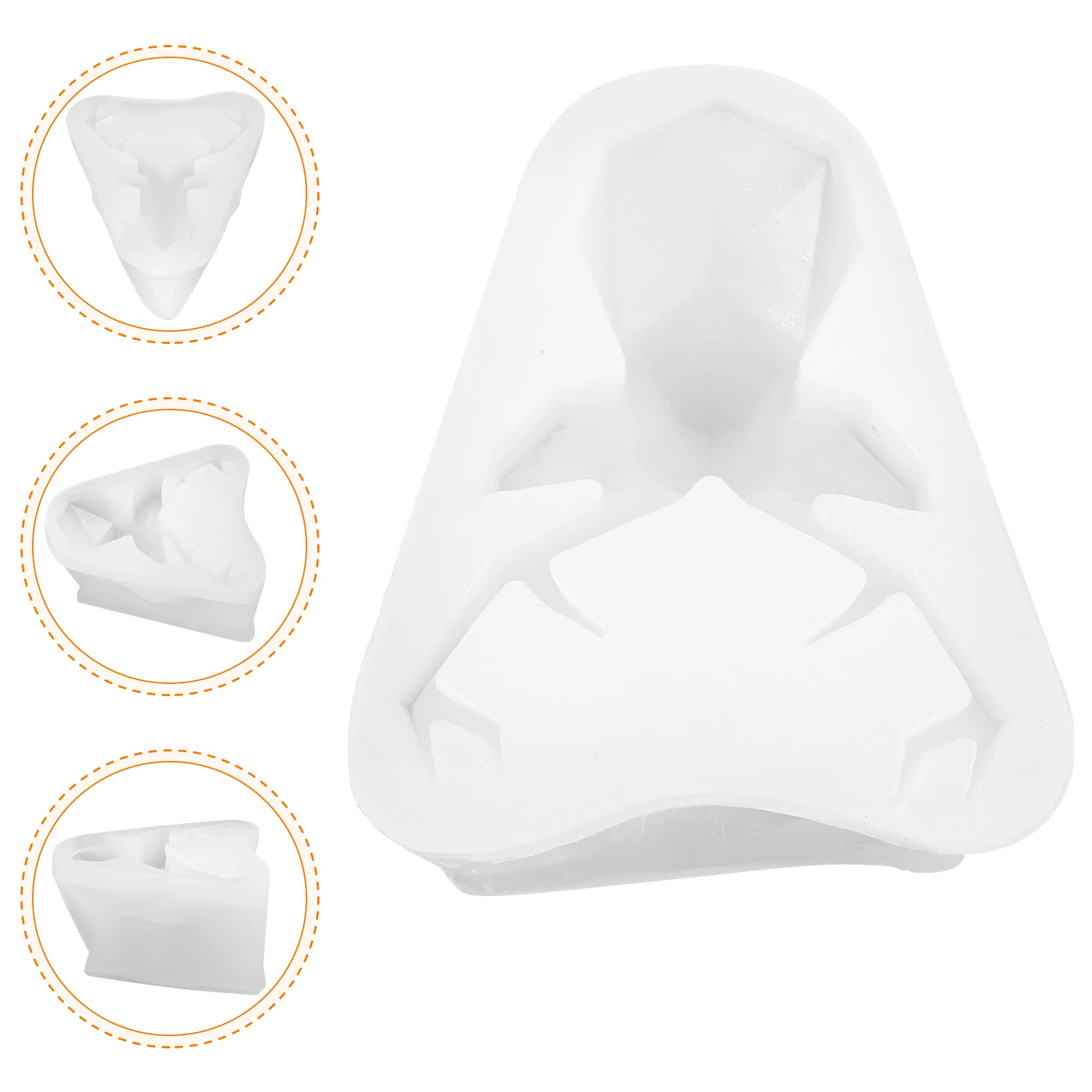 

Shape Multi-Function Baking Candy Fondant Crafts Diy Tool Geometric Deer Head Design Flexible For Cake Decorating Kitchen