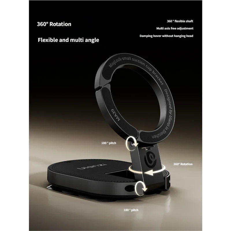 

Автомобильный магнитный держатель для телефона, совместимый с Apple и Android, с двойным креплением для настольного компьютера