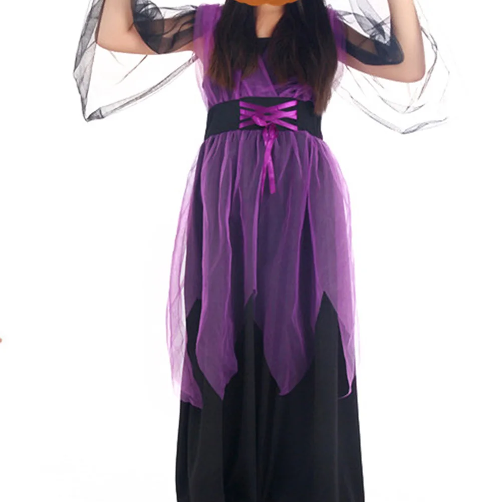 Hexenkostüm Kleid Kinder Cosplay Anzug Halloween Baumwolle Kinderkostüm Leichte, sichere, langlebige Materialien Rollenspielkleidung