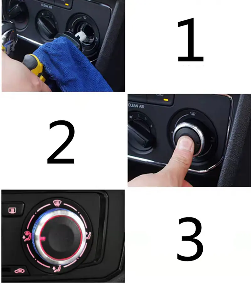 Car Conditioning Controller Modified Knob For Geely LC PANDA 3piece