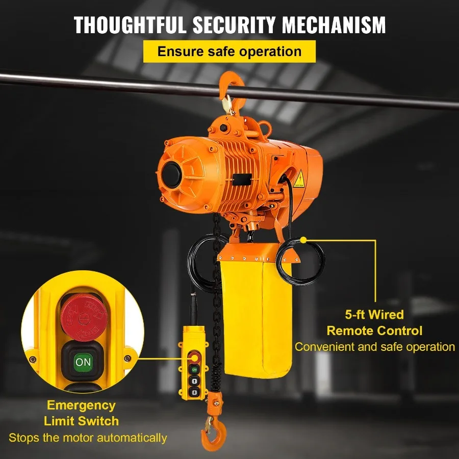2200LBS Double Electric Chain Hoist Yw