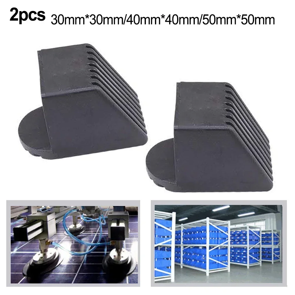 2Pcs Fitness Equipment Square End Cap Foot Cover Protectors Gym Accessories Plastic Square Tube Sleeve High-strength