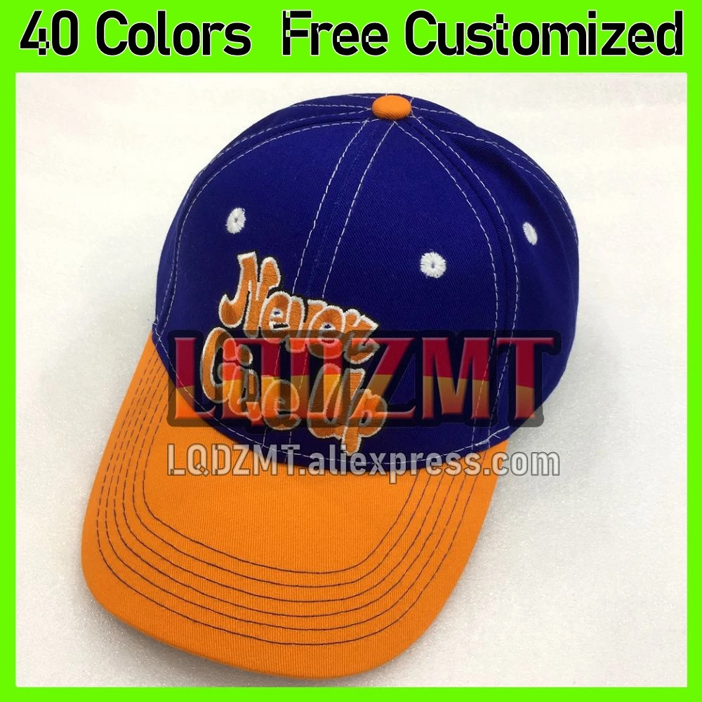 Free Custom Embroidery Letter Baseball Caps Spring and Autumn Outdoor Adjustable Casual Hats Wrestling Sports Cap Sunscreen Hat