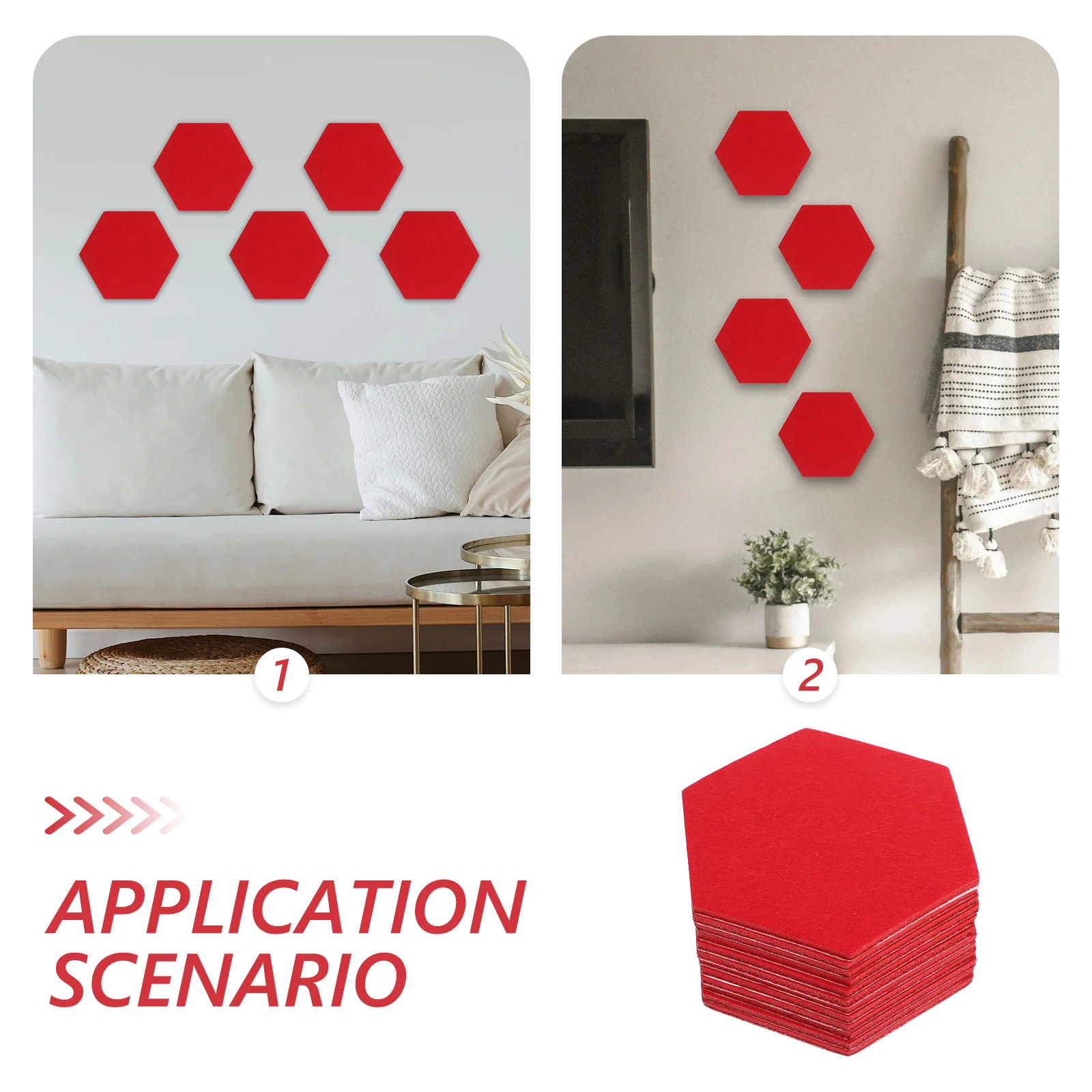 แผ่นผนังสักหลาดรูปหกเหลี่ยม 12 ชิ้น แผ่นติดผนัง DIY แบบมีกาวในตัว สำหรับตกแต่งห้องนั่งเล่น ห้องนอน สำนักงาน ตกแต่งบ้าน ศิลปะบนผนัง