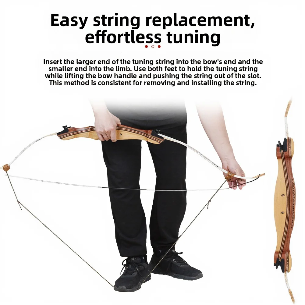 155 Cm In Length Recurve Bow Stringer Easy To Use Bow Accessory Bowstring Tightening High-quality Cowhide Material