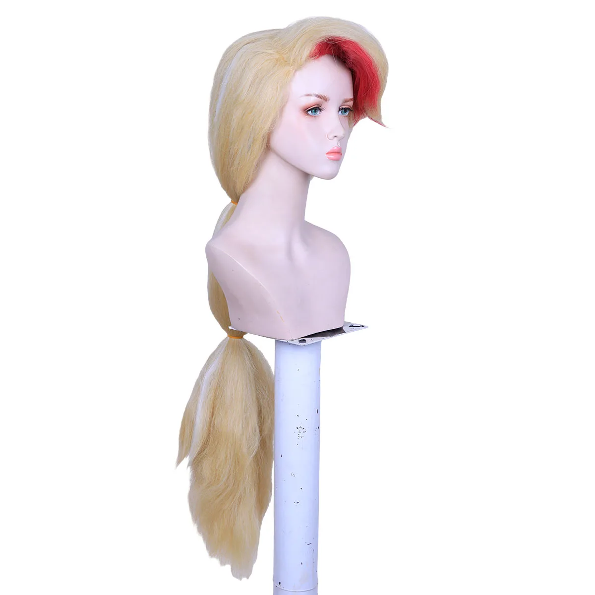 Kyo Long Fluffy Blonde with Pink Cosplay Wig for charlie morningstar Hair Hazbin Hotel Costume for Women