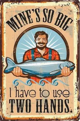 FISHING METAL TIN SIGN 
