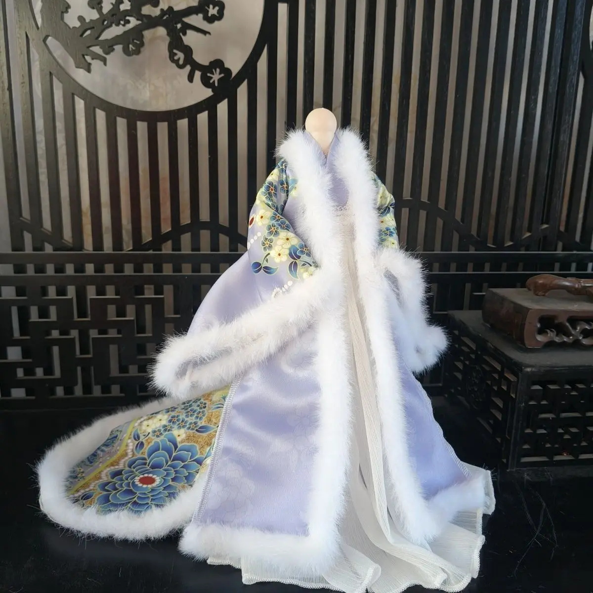 

Костюм для куклы 1/6, одежда для пухлой куклы BJD 30 см, китайский костюм Ханьфу в старинном стиле, наряд для девочек, аксессуары для кукол, без куклы