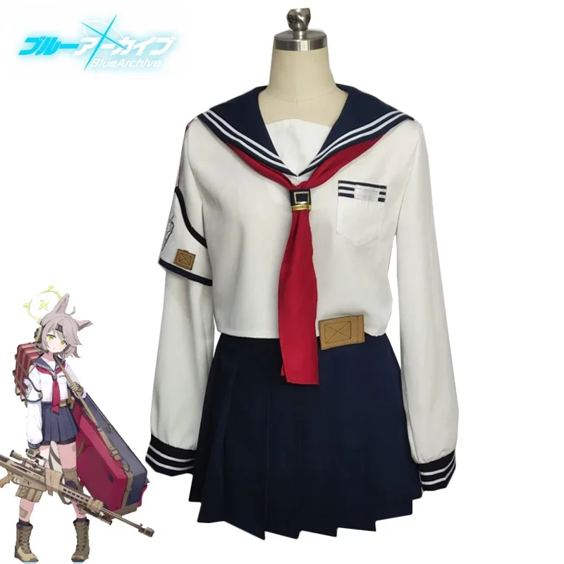 

Game Blue Archive Fox Team Otogi Cosplay Costume Women Cute Sailor Dress Suit Halloween Party Uniforms Custom Made