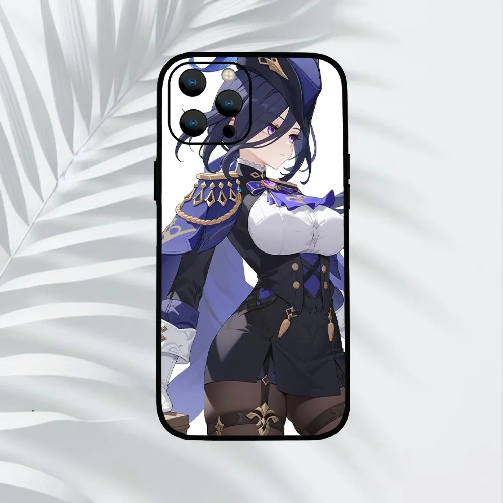 Genshin Impact Clorinde  Phone Case For iPhone Mini 11 12 13 14 15 Pro XS Max X Plus SE XR Shell image 2