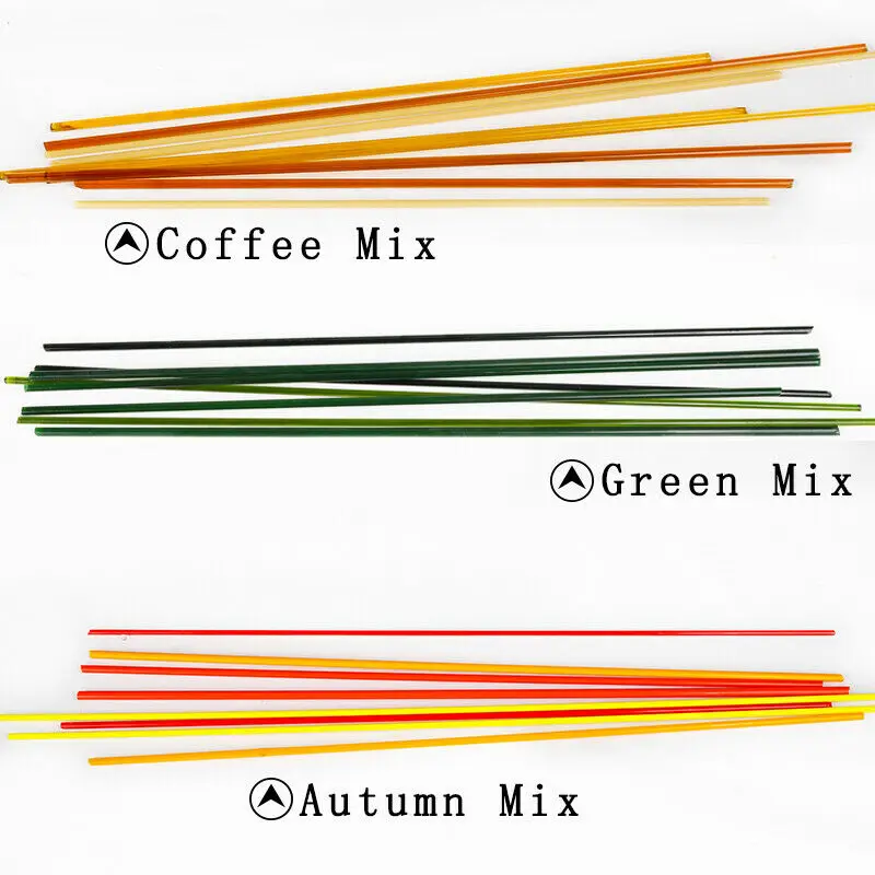 COE 90 L40-50mm 250g Dia2~3mm Fusing Glass Noodels Stringer Lampworks Glass Rods