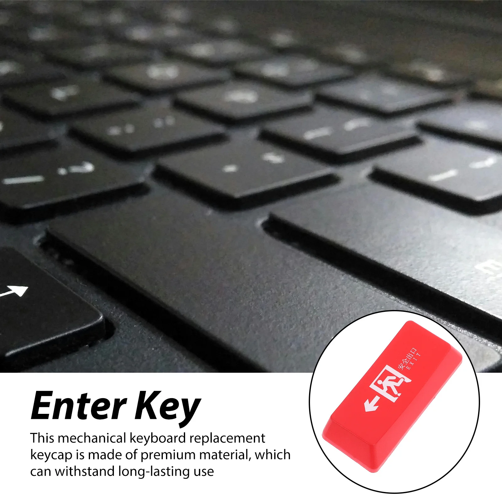 

Enter Key Replacement Shine Through Mechanical Keyboard Keycap High Durability ABS Material Matte Process Comfortable Use