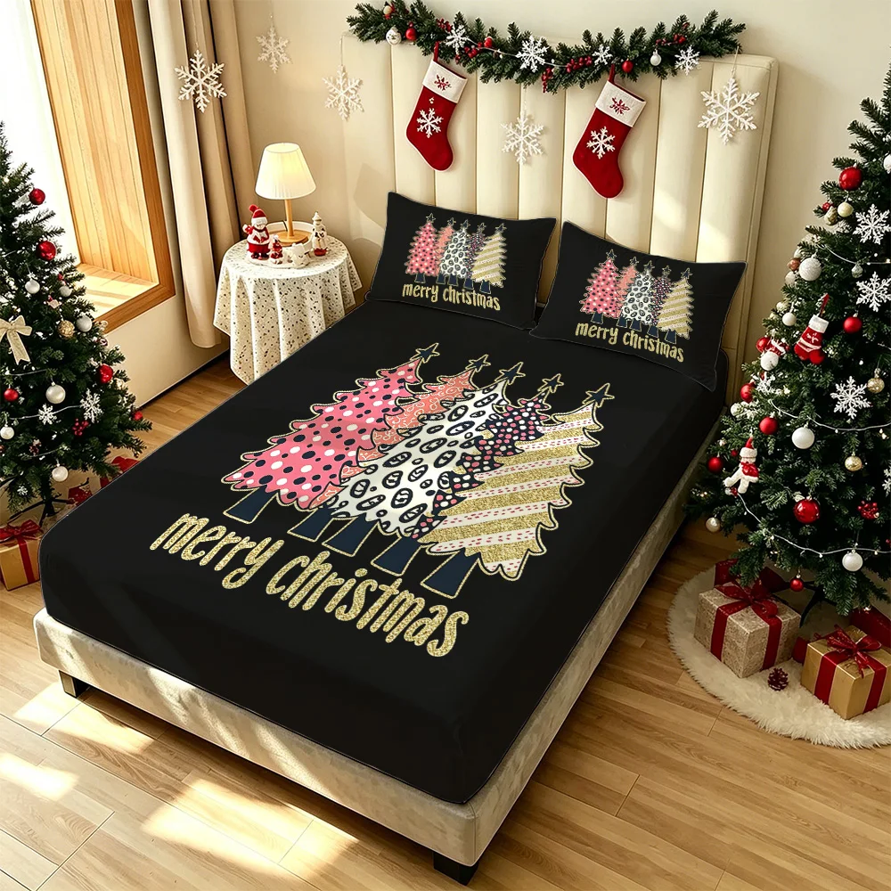 3PCS Christmas-patterned Christmas tree 