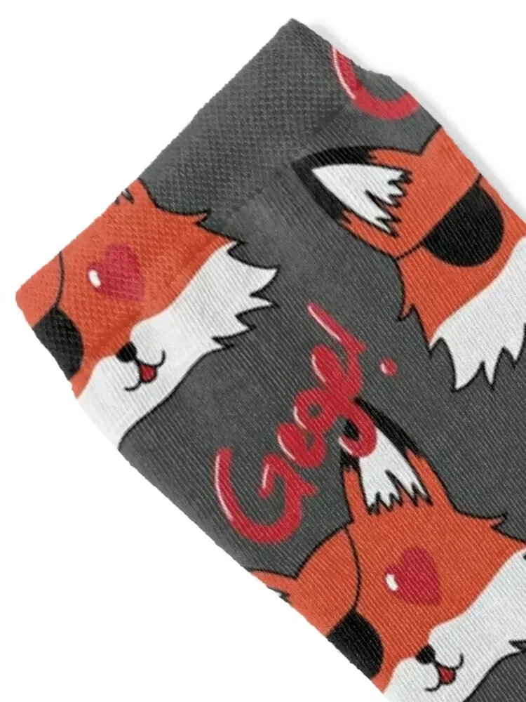 Fox Hua Cheng with Heart-eyes Calling for Gege! Socks floral funny gifts Boy Socks Women's