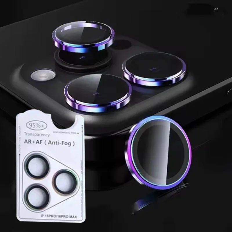 2-3Pcs Pink Colour Lens Film For Iphone 17 16 14 15 Pro Max Lens Protector HD Tempered Glass Circle Camera Screen Protector view 2