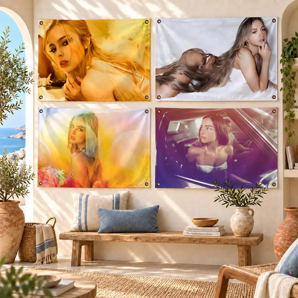 Addison Rae Singer Flags Flag Soft skin-friendly Durable Tapestry Outdoor party Home living room bedroom Decoration