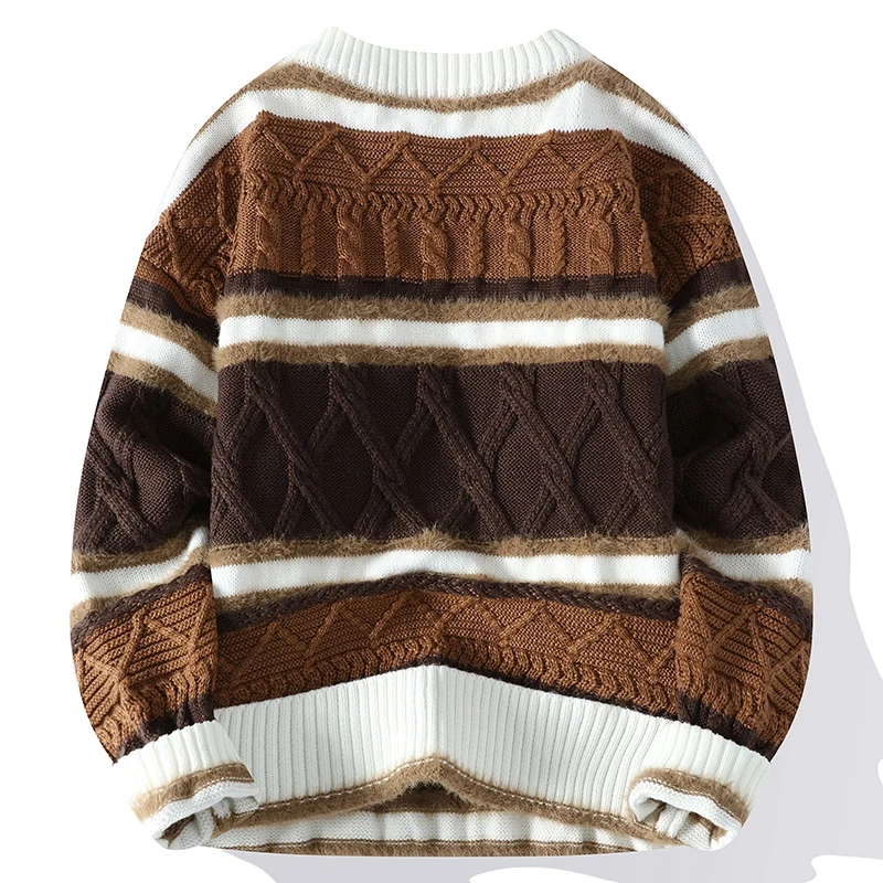 2024 winter new arrival korean style thicken mens warm sweater men fashion sweaters Men's wool pullovers male full size M-3XL