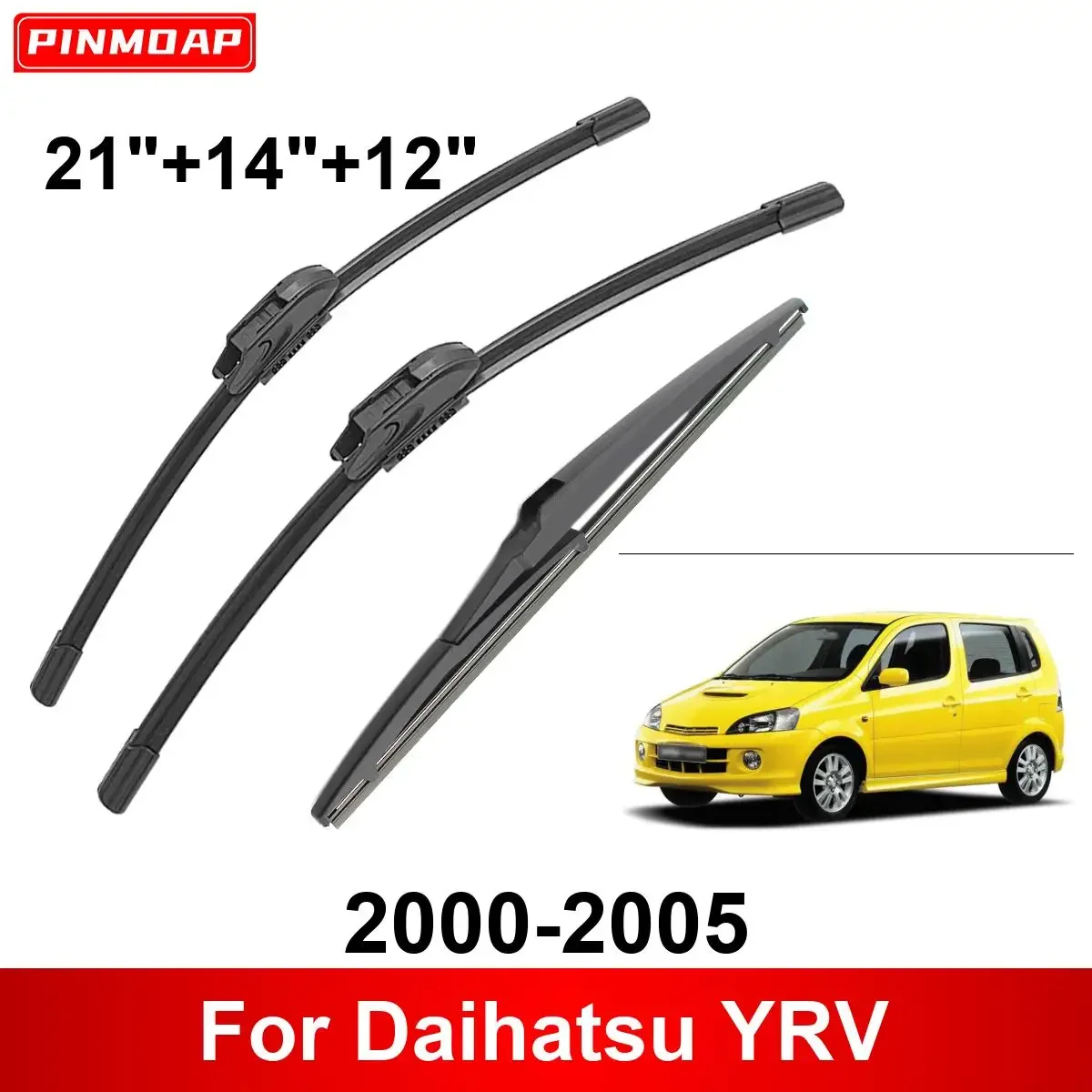 

1/2/3/4/6 шт. автомобильный дворник для Daihatsu YRV 2000-2005, щетки переднего и заднего дворника, щетки, автоаксессуары 2000 2001 2002 2003 2004 2005