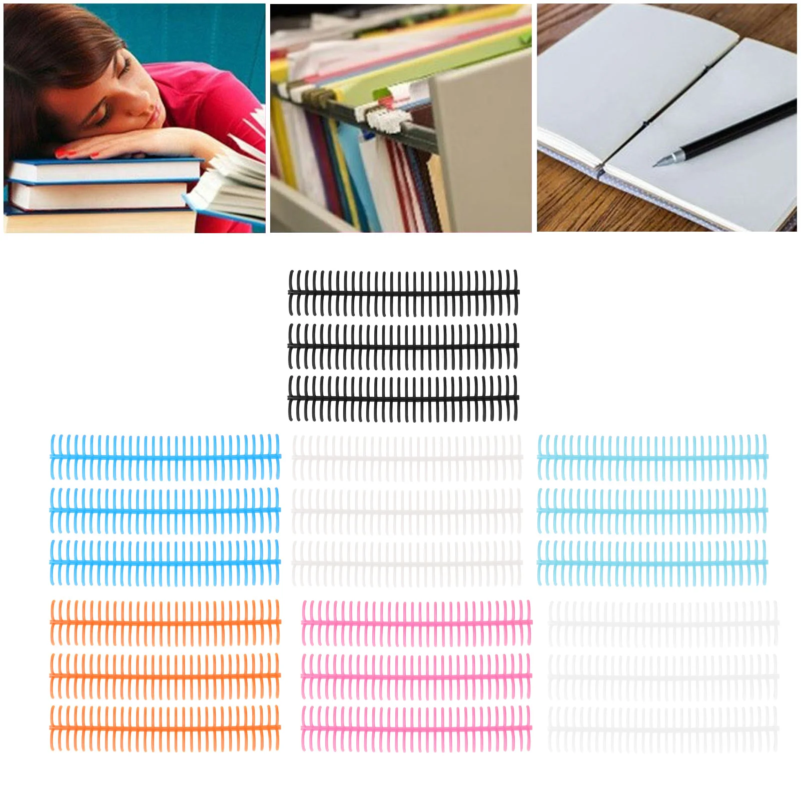 

Новинка! 10 шт. пластиковых кольцевых обложек для переплета блокнотов, 30 отверстий, внутренний диаметр 22 мм, износостойкие.