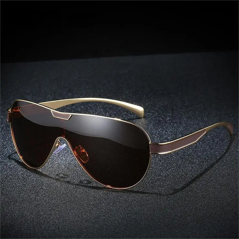 Men's Sunglasses New Men's Polarized Sunglasses One-Piece Sunglasses Classic Sunglasses Fishing Glasses Driving GlassesXY162