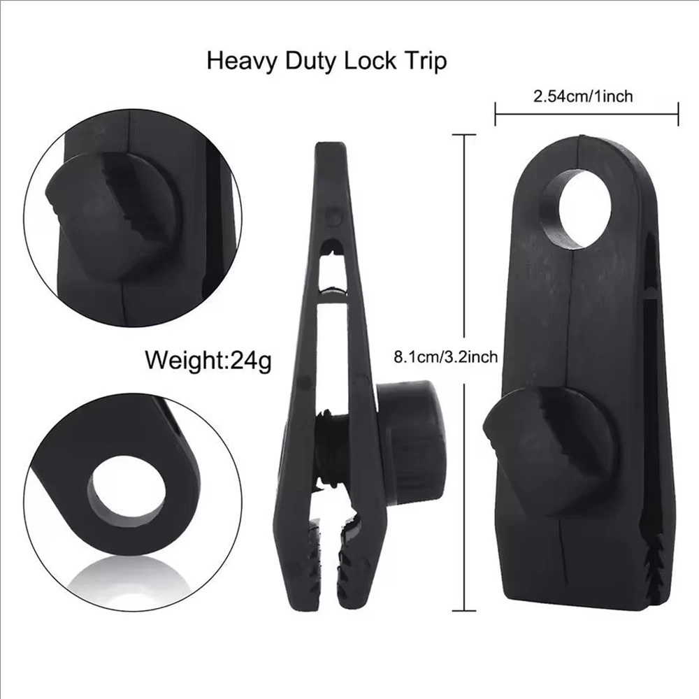 10/20Pcs Outdoo Heavy Duty Tent Clip Tarp Clips Lock Grip Tent Clamps for Tarps Awnings Camping Car Swimming Pool Covers view 2