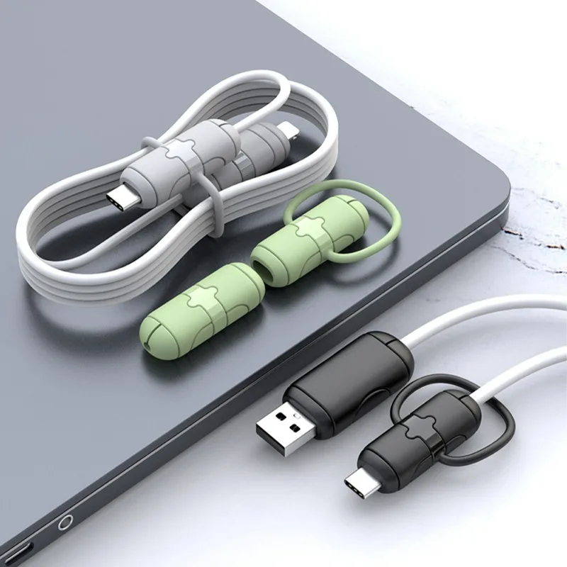 Cable Protector Saver Anti-Break Wire Cord Winder Silicone Charger Cable Protector Cover For iPhone Samsung Xiaomi Cord Sleeve