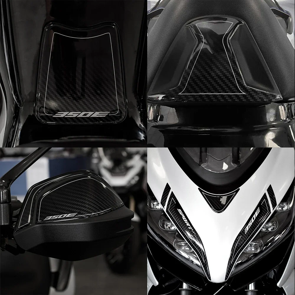 For Zontes 350E 2024 2023 3D Sticker Protection Kit Motorcycle Accessories Decorative Decal Anti-Scratch Sticker 350E Zontes